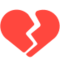 Broken Heart emoji on Mozilla